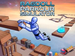 Jwèt Ragdoll Parkour Simulator sou entènèt