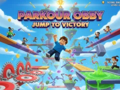 Jwèt Parkour Obby Jump to Victory sou entènèt
