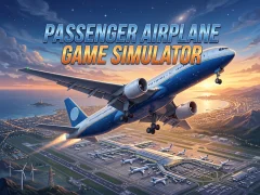 Jwèt Passenger Airplane Game Simulator sou entènèt