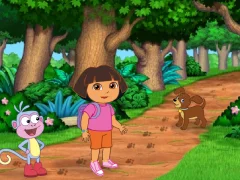 Jwèt Dora the Explorer Find Those Puppies sou entènèt