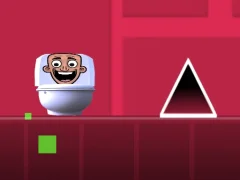 Jwèt Geometry Dash Skibidi Toilet sou entènèt