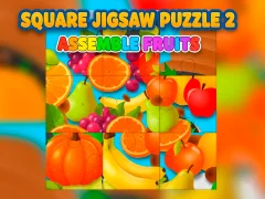 Jwèt Square jigsaw Puzzle 2 - Assemble Fruits sou entènèt
