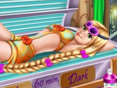 Jwèt Goldie Princess Tanning sou entènèt