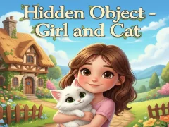 Jwèt Hidden Object - Girl and Cat sou entènèt