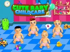 Jwèt Cute Baby Child Care sou entènèt