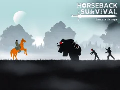 Jwèt Horseback Survival Zombies Escape sou entènèt