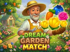 Jwèt Match Dream Garden sou entènèt