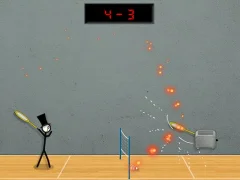 Jwèt Stick Figure Badminton 3 sou entènèt