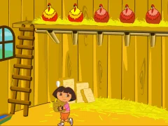 Jwèt Dora The explorer Saves the Farm sou entènèt