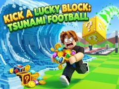 Jwèt Kick a Lucky Block: Tsunami Football sou entènèt