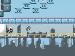 Jwèt Gravity Guy HTML5 sou entènèt