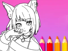 Jwèt Anime Manga Coloring Book sou entènèt