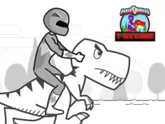 Jwèt Power Rangers T-Rex Runner sou entènèt