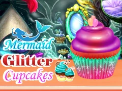 Jwèt Mermaid Glitter Cupcakes sou entènèt