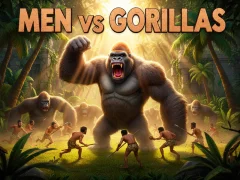 Jwèt Men Vs Gorillas sou entènèt