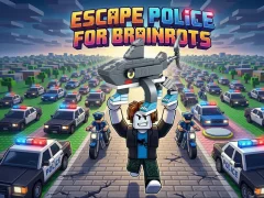 Jwèt Escape Police for Brainrots sou entènèt