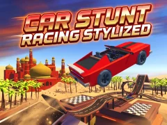 Jwèt Car Stunt Racing Stylized sou entènèt