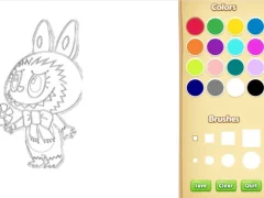 Jwèt Chibi Labubu Coloring Book for Kids sou entènèt