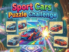 Jwèt Sport Cars Puzzle Challenge sou entènèt