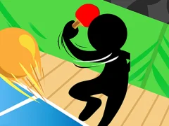 Jwèt Stickman Ping Pong sou entènèt