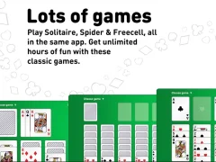 Jwèt Solitaire collection: klondike, spider & freecell sou entènèt
