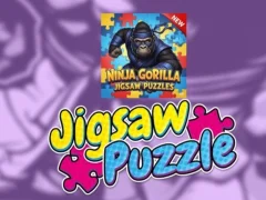 Jwèt Ninja Gorilla Jigsaw Puzzles sou entènèt