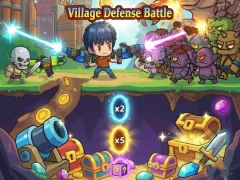 Jwèt Village Defense Battle sou entènèt
