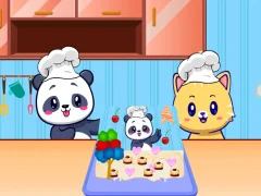 Jwèt Kid Cakes Maker Cooking Bakery sou entènèt