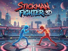 Jwèt Stickman Fighter 3D sou entènèt