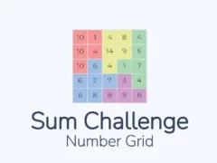 Jwèt Sum Challenge Number Grid sou entènèt