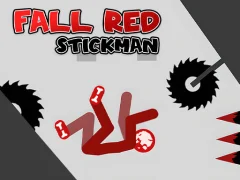 Jwèt Fall Red Stickman sou entènèt