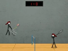 Jwèt Stick Figure Badminton 2 sou entènèt