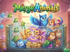 Jwèt Merge Animals sou entènèt