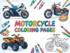 Jwèt Motorcycle Coloring Pages sou entènèt