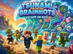 Jwèt Tsunami For Escape Brainrots sou entènèt