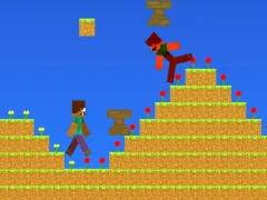 Jwèt Noob vs Pro But Anvil Rain Minecraft sou entènèt
