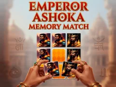 Jwèt Emperor Ashoka Memory Match sou entènèt