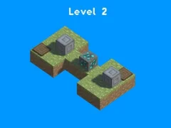 Jwèt Block Pusher Voxel World 3D sou entènèt