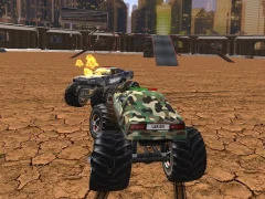 Jwèt Demolition Monster Truck Army sou entènèt