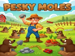 Jwèt Pesky Moles sou entènèt