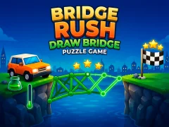 Jwèt Bridge Rush - Draw Bridge Puzzle Game sou entènèt