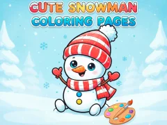 Jwèt Cute Snowman Coloring Pages sou entènèt