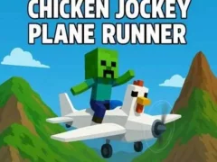 Jwèt Chicken Jockey Plane Runner sou entènèt