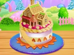 Jwèt Doll House Cake Cooking sou entènèt
