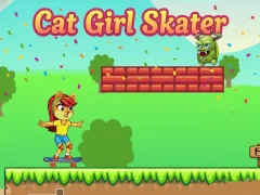 Jwèt Cat Girl Skater sou entènèt