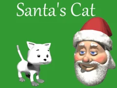 Jwèt Santa's Cat sou entènèt