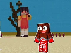Jwèt Squid Game Minecraft sou entènèt