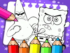 Jwèt Sponge Bob Coloring Book sou entènèt