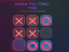 Jwèt Neon Tic Tac Toe sou entènèt