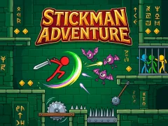 Jwèt Stickman Adventure sou entènèt